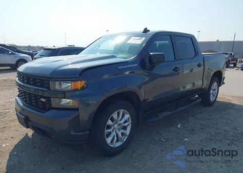 2021 Chevrolet Silverado 1500 2Wd Short Bed Custom from USA, damaged, VIN 1GCPWBEK0MZ193819